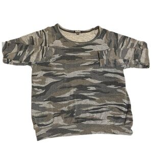 Buffalo David Britton XXL Long Sleeve Grey Camo Sweater